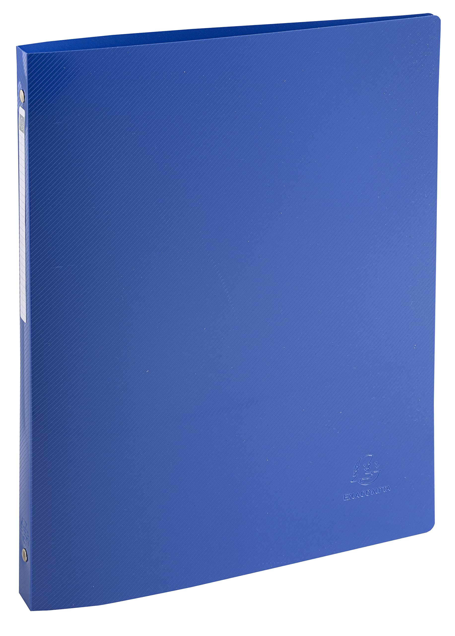 Exacompta - Ref. 51110E - Box of 20 Bee Blue flexible binders - 4 round rings 15 mm diameter - 20 mm back - external dimensions 32 x 25 cm - A4 file format - assorted colors — image 1