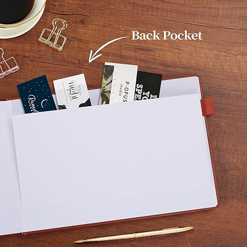 Miniatura 5 de JUBTIC Libro de registro de notario - Diario público notario de actos notariales - Suministros notariales con guardia de privacidad - Horizontal,