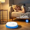 Robot Vacuum and Mop, 2-in-1 Wet and Dry Automatic Sweeping & Mopping Robot, Ultra-Thin Super Suction, 60min Runtime, Ultra-Quiet 45dB for Tile Wood Marble Floors white With 1 Mopping Pad