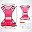 TCCFCCT Reflective Running Vest for Men Women, High Visibility Safety Vest with Large Pocket, Lightweight Reflective Running Gear for Motorcycling, Cycling, Jogging, Adjustable Waist, Pink , One Size