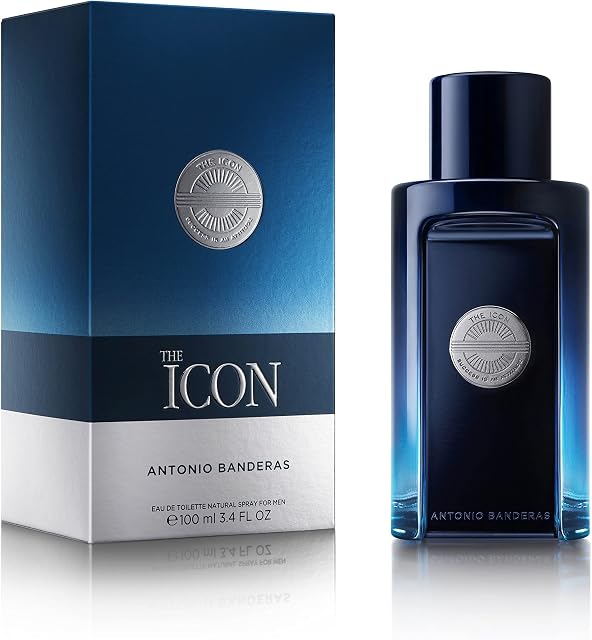 Antonio Banderas Perfumes - The Icon, Eau de Toilette for Men - Long Lasting - Masculine, Elegant, With Personality Fragance - Amber Woody Notes - Ideal for Special Events -100 ml