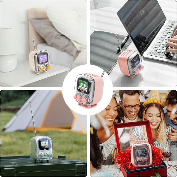 Divoom Sound & Style Bundle Retro Tiivoo Pixel Speaker + Portable Itour-S Clip-on Speaker | Home & Outdoor Bluetooth Audio with Pixel Art Fun