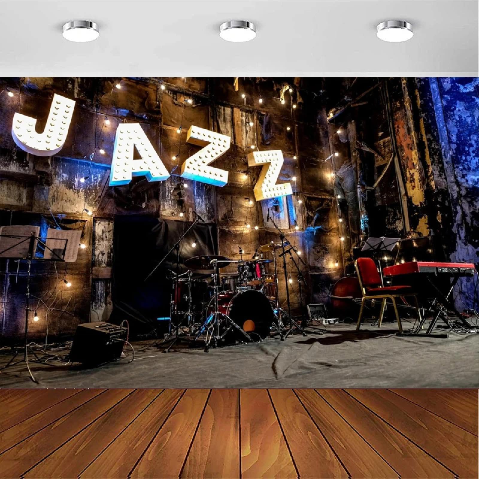 Jazz Nowoczesny Bar Fotografia Tło Klub Pub Kawa Wnętrze Fortepian Wiolonczela Roll Blues Muzyka Impreza Tło Ściana