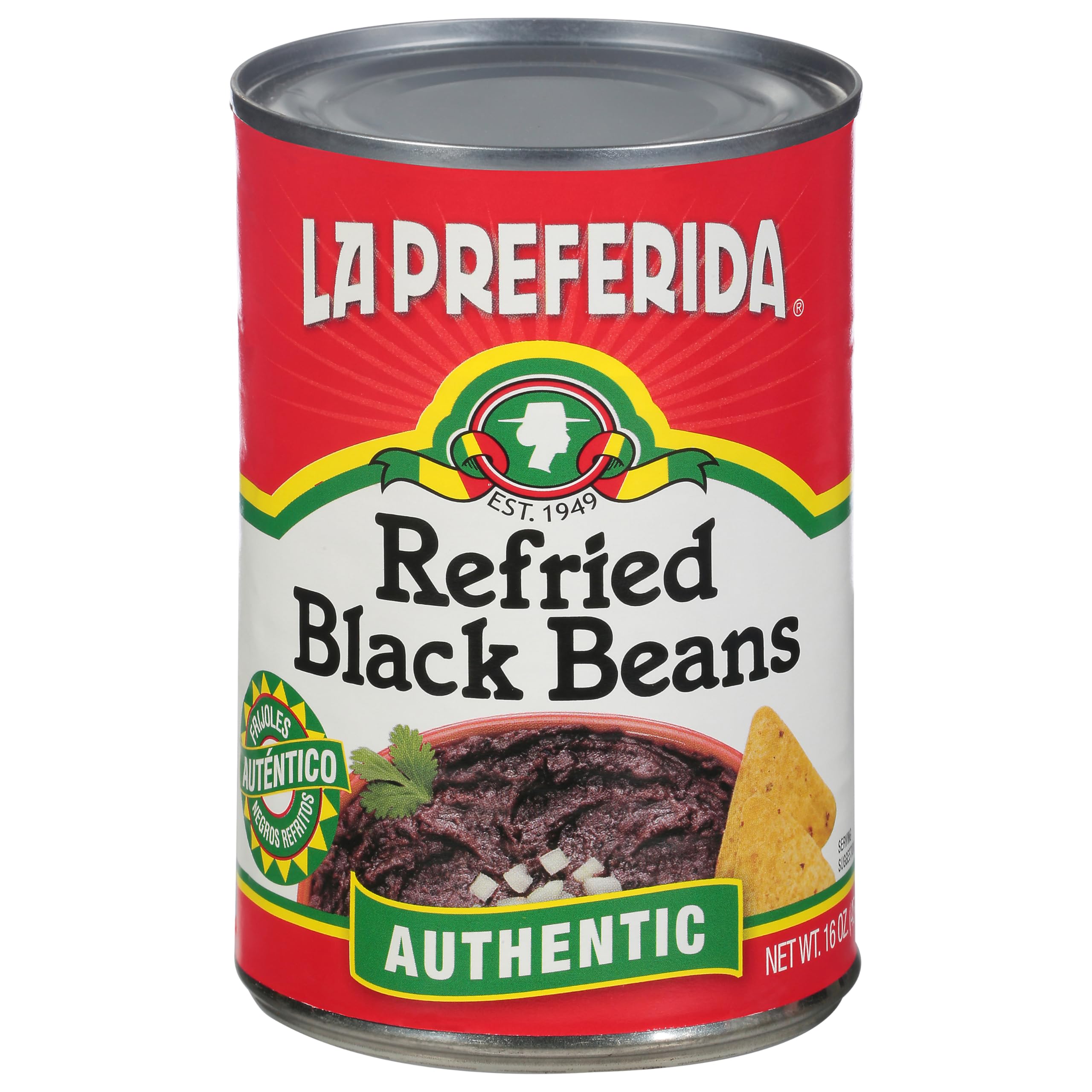 La Preferida Black Refried Beans, 16 oz