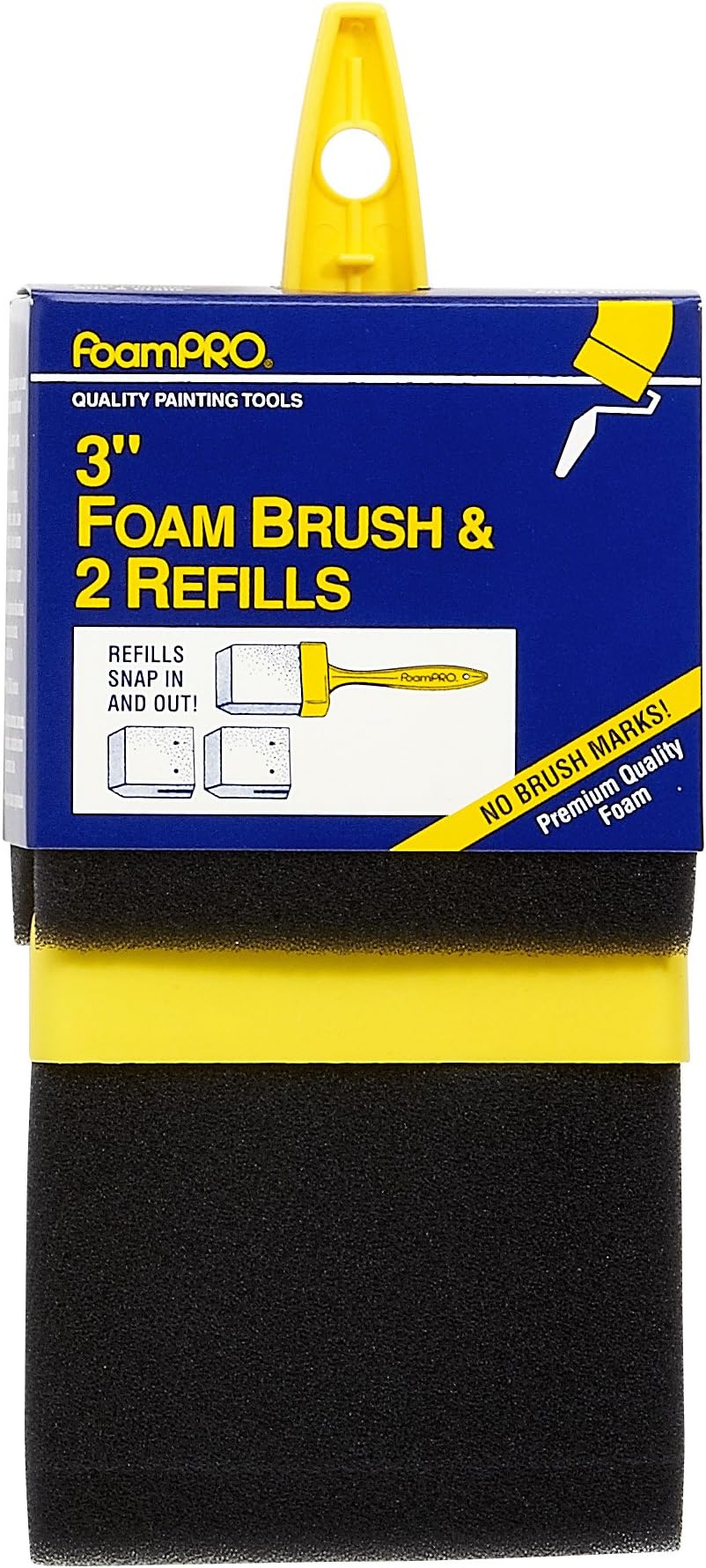 Foampro 73-2 Foam Paint Brush Refills, 3 Inch