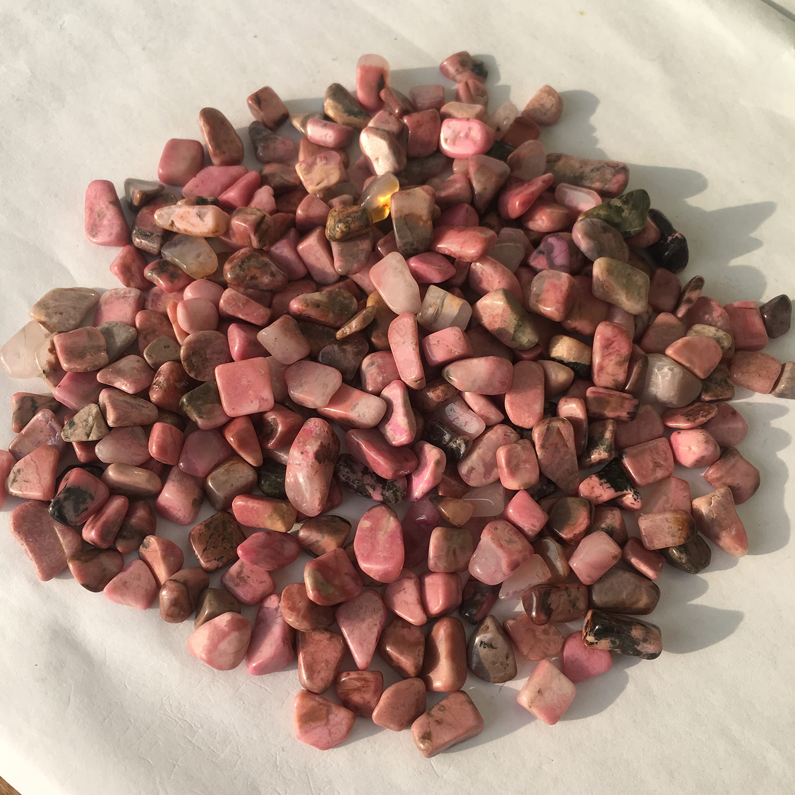 Campione di Pietra Naturale Rosa Polvere di Cristallo Pietra di Quarzo Ghiaia Rotta Cristallo Acquario Vaso di Fiori Giardino Decorazione Pietra (Size : 1000g)