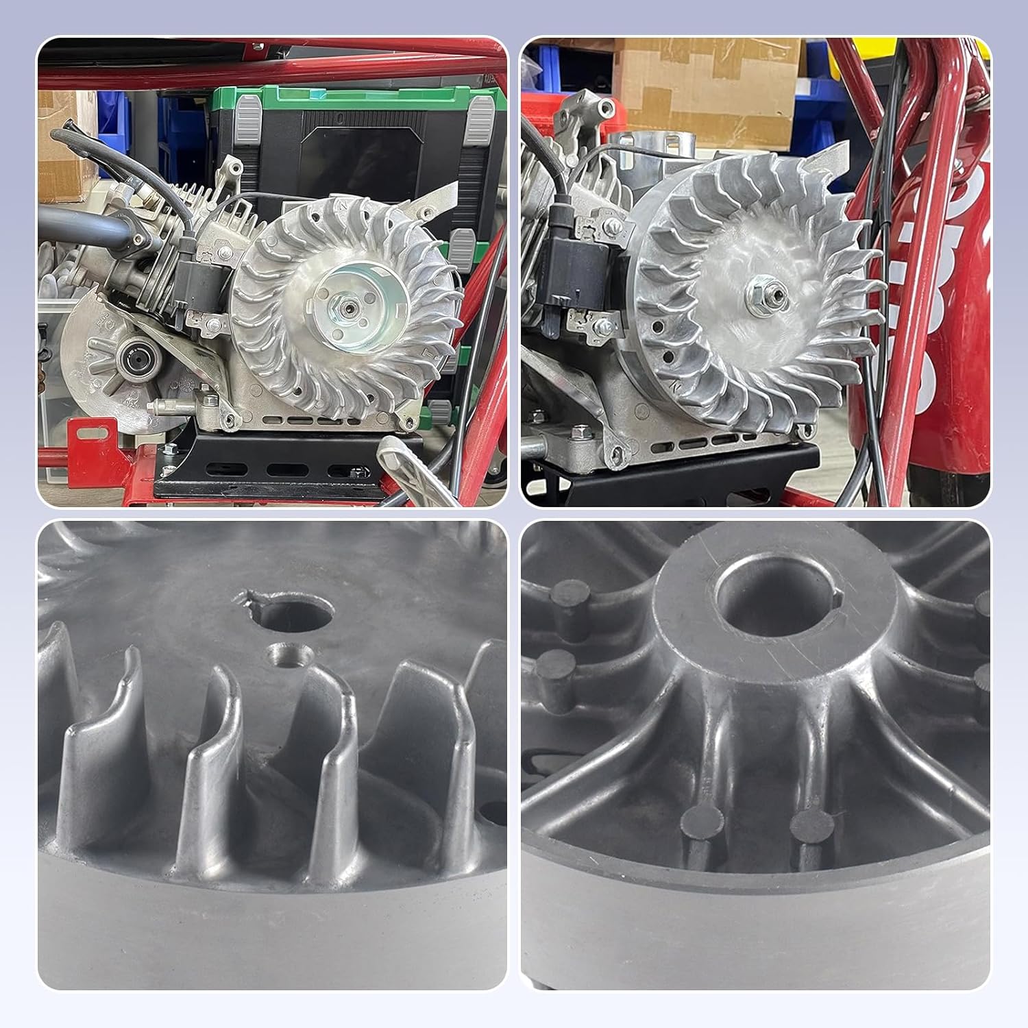 Aluminum Flywheel 10kRPM & Speed Coil For Predator 212cc NON Hemi 224cc New Ghost engine,For Honda 6.5HP GX160 GX200,69730 69736,For Coleman CT200U BT200X CT200U-EX Mini bike Performance Parts