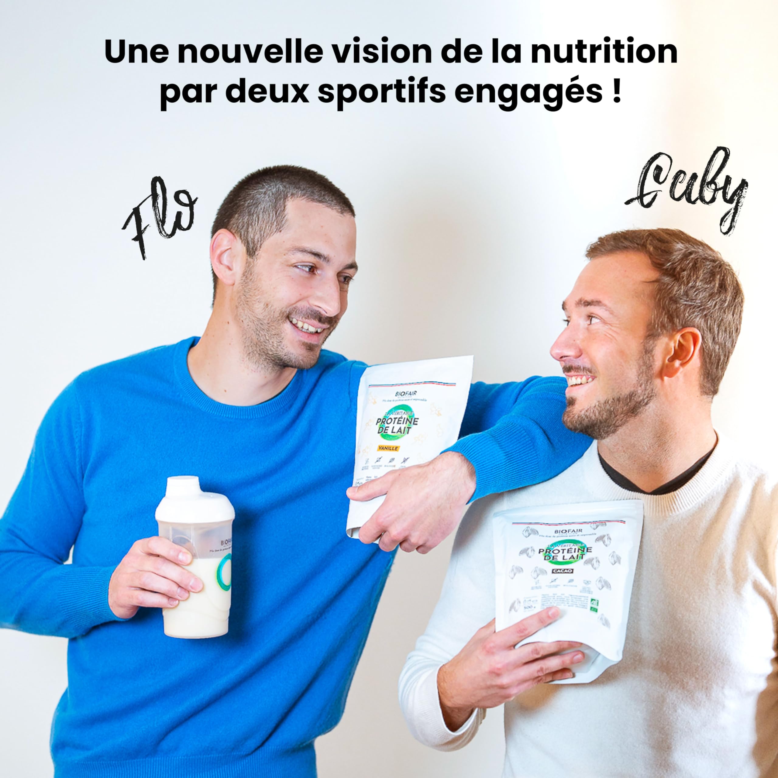 Proteinas Whey Orgánica - Paquete de 3 - Saludable, 100% Natural y Procedente de Nuestros Pastos Franceses - Sabor Natural y Neutro - 1500 Gr