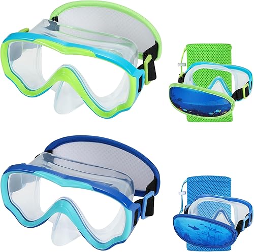Gafas de natación para niños de 6 a 14 años, máscara de buceo sin enredos, gafas de agua, cubierta de nariz para jóvenes y jóvenes
