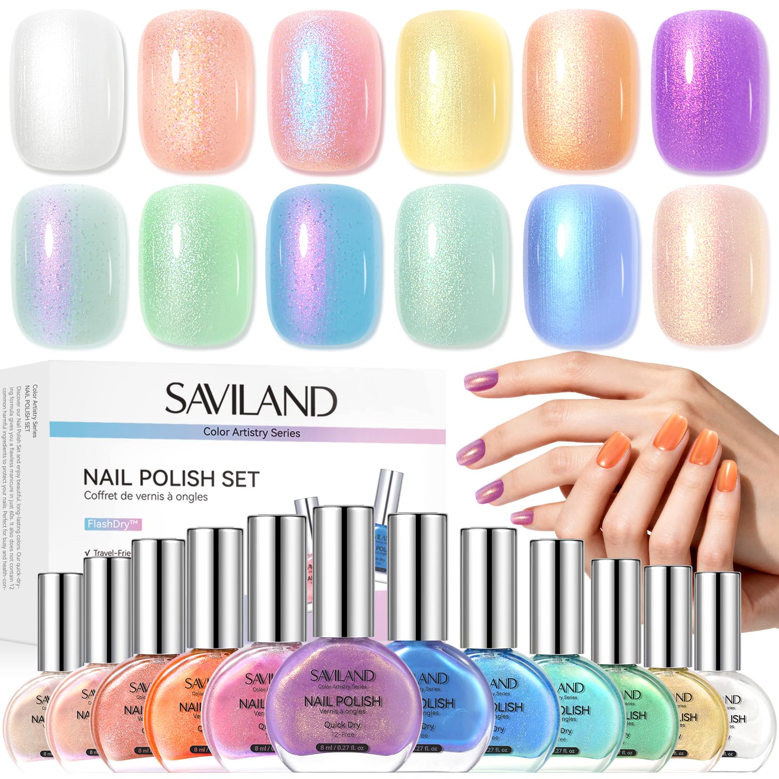 SAVILAND Kit smalto per unghie Color Artistry 05