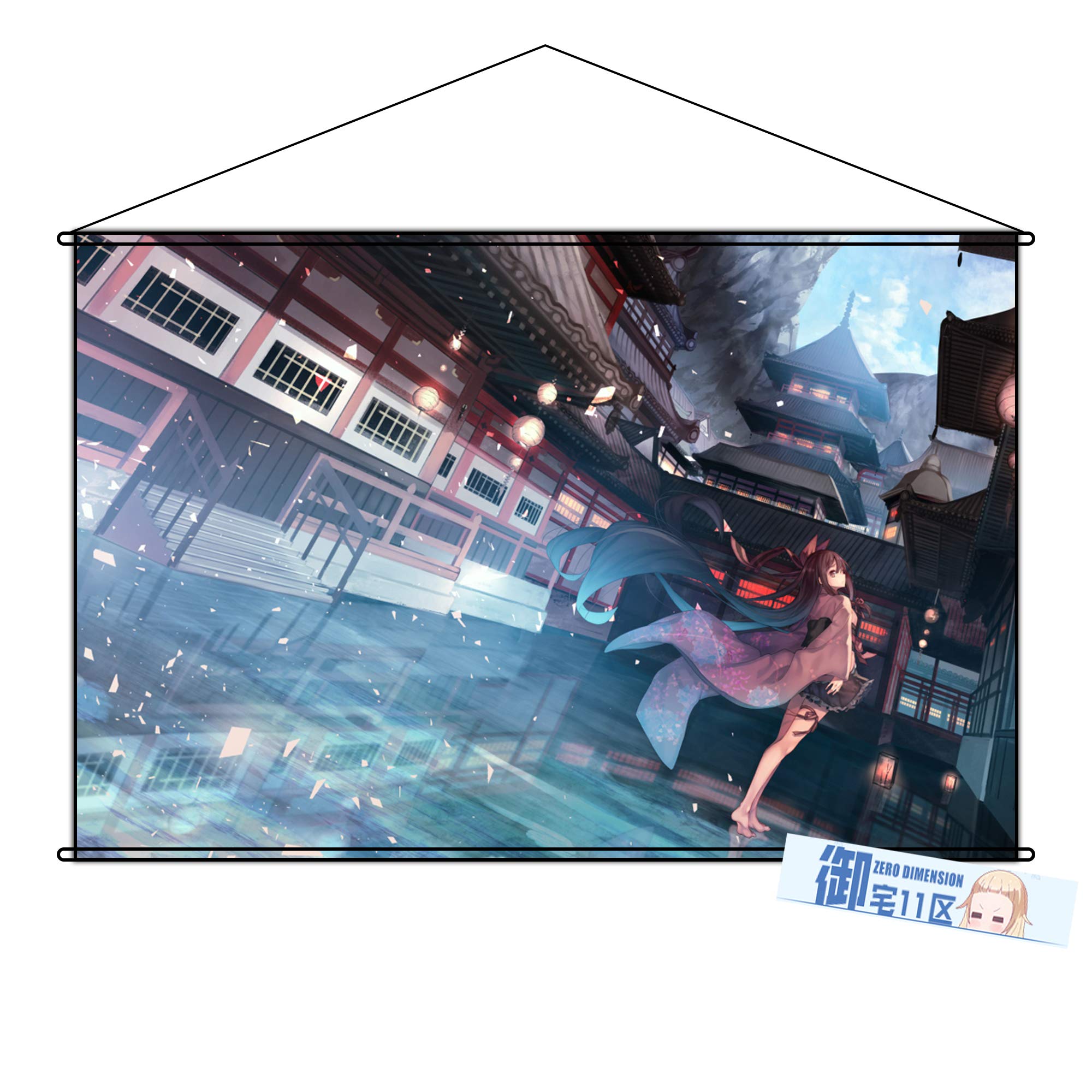 Amazon 11q ファンタジー 風景圖 背景圖 Background タペストリー 掛ける絵 同人 可愛い Hdポスター アニメ 90cmx60cm アニメ 萌えグッズ 通販