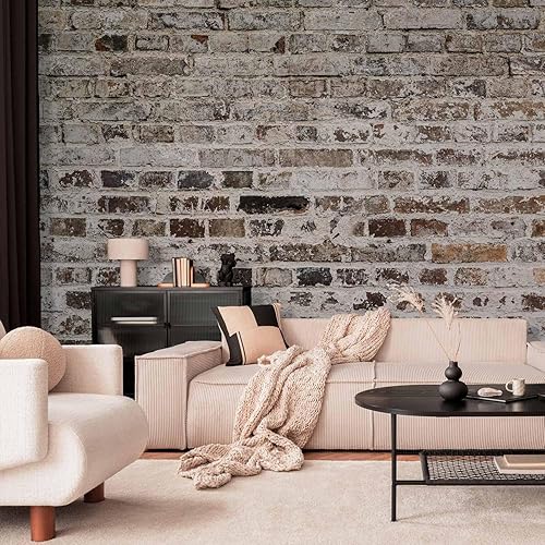 Miniatura 9 de artgeist Mural de pared Ladrillos sintéticos de 193 x 110 pulgadas - Mural de pared autoadhesivo XXL para despegar y pegar, calcomanía extraíble,