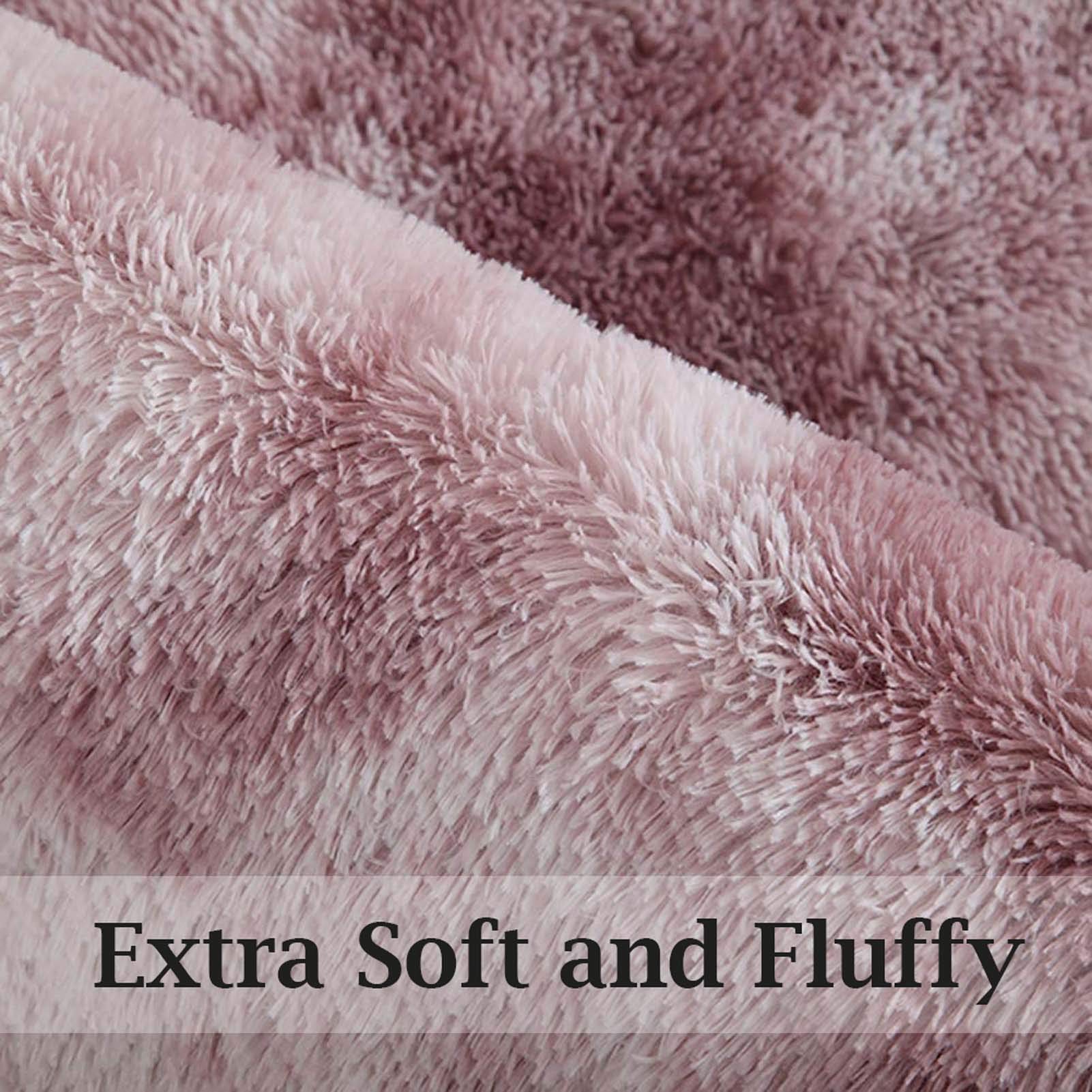 Tapis Moelleux et Doux 100x160cm, Grand Tapis en Fausse Fourrure Duveteuse, idéal pour Le Salon, la Chambre, la Chambre d'enfant et la décoration intérieure.