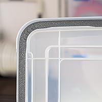Vista 6 de IRIS USA WEATHERPRO - Caja de almacenamiento de 156 cuartos de galón con tapa de sello de junta, sin BPA, fabricada en Estados Unidos, contenedores