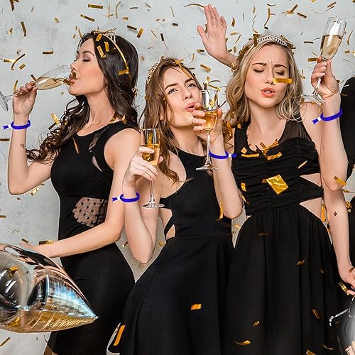 Miniatura 7 de Pulseras de tela para eventos, paquete de 100 pulseras de tela azul agua para conciertos, festivales, fiestas de admisión, Poliéster, No es una