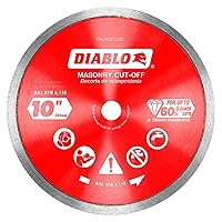 Vista 4 de Disco de corte de borde continuo de diamante Diablo para mampostería de granito, mármol, porcelana y azulejo - 4-1/2" de diámetro, kerf de 1.4mm