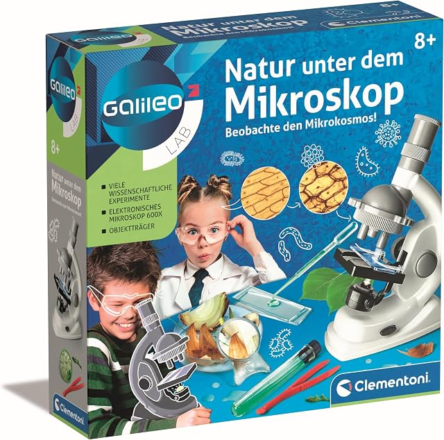 Clementoni 69804 Galileo Science mikroskop dla małego naukowca