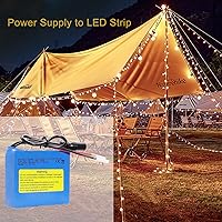 Vista 6 de Batería recargable de iones de litio de 12 V 1500 mAh, paquete de baterías de repuesto de cable de cables desnudos con cargador de 12 V