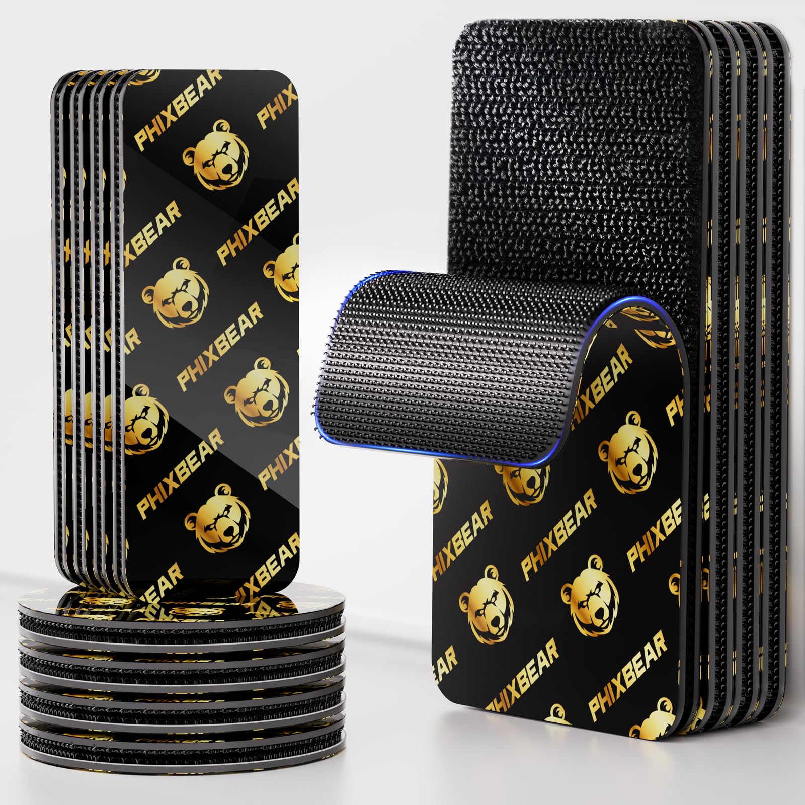 PHIXBEAR Industrial Hook & Loop Strips - Heavy Duty Adhesive -1