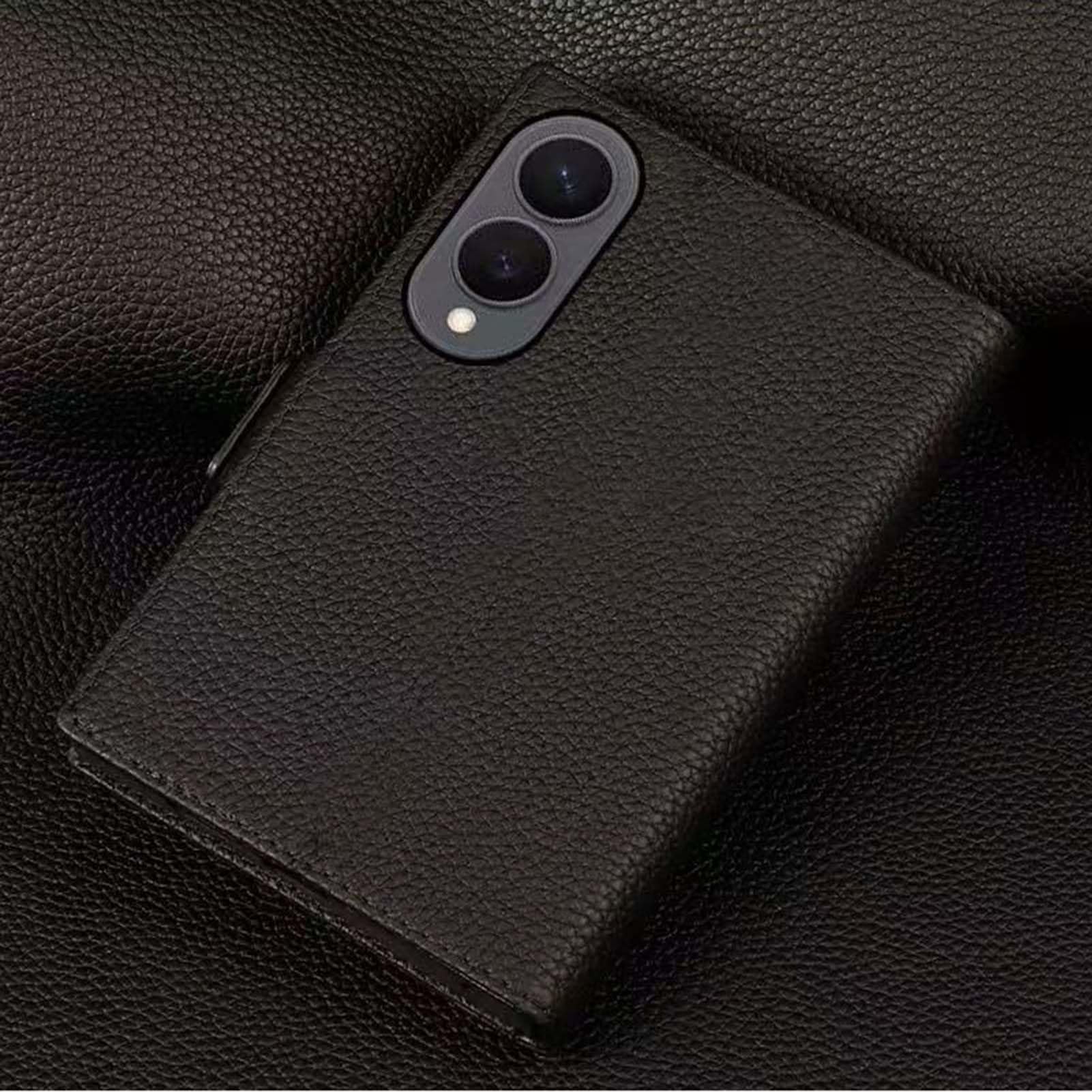 Etui portfelowe do Samsung Galaxy Z Fold 8 Ultra, prawdziwa skóra etui z