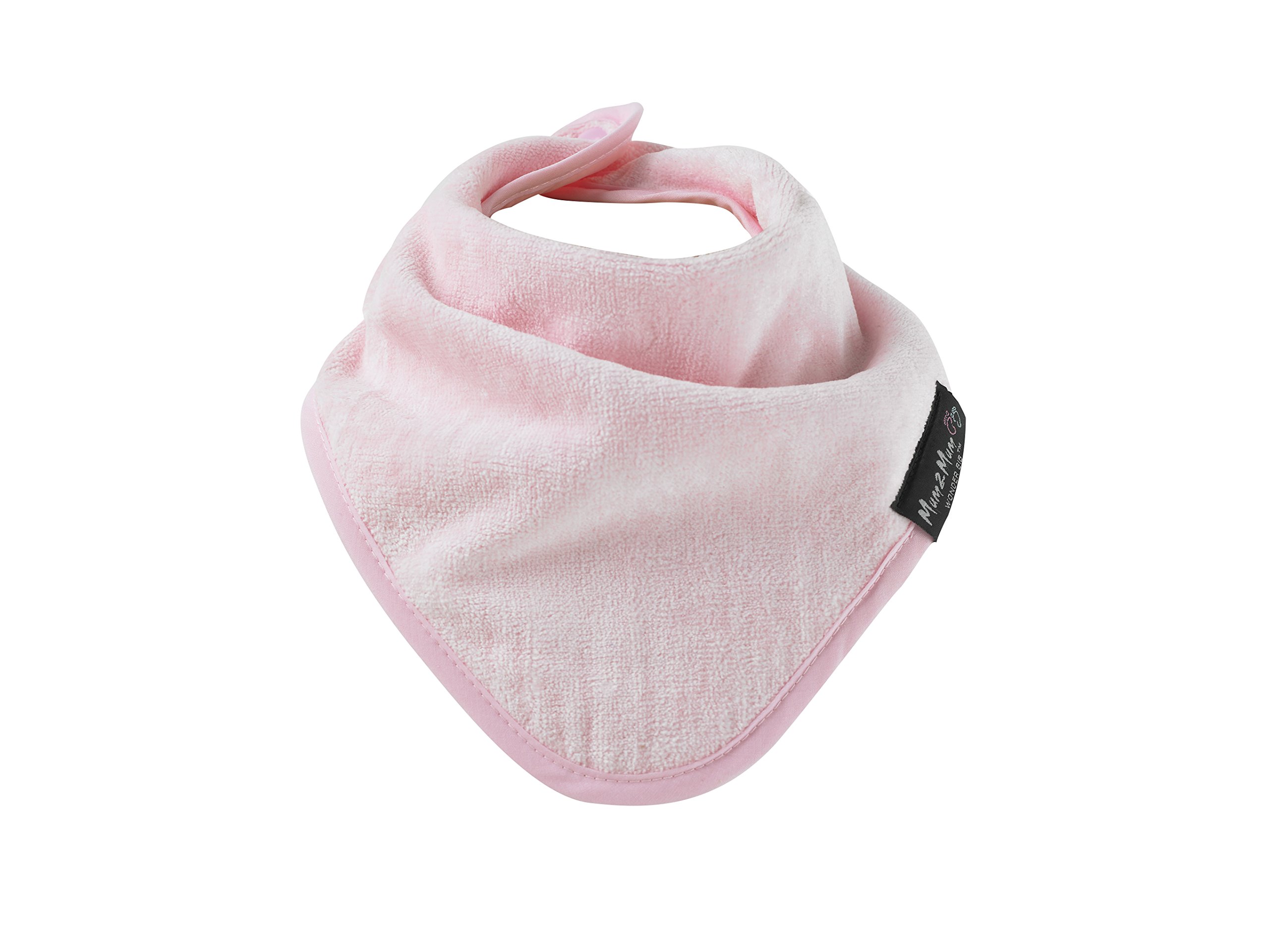 Mum2Mum Bandana Wonder Bib Multipack in Dusty Pink/Baby Pink/Stone, Birth - 3 Years - Image 4