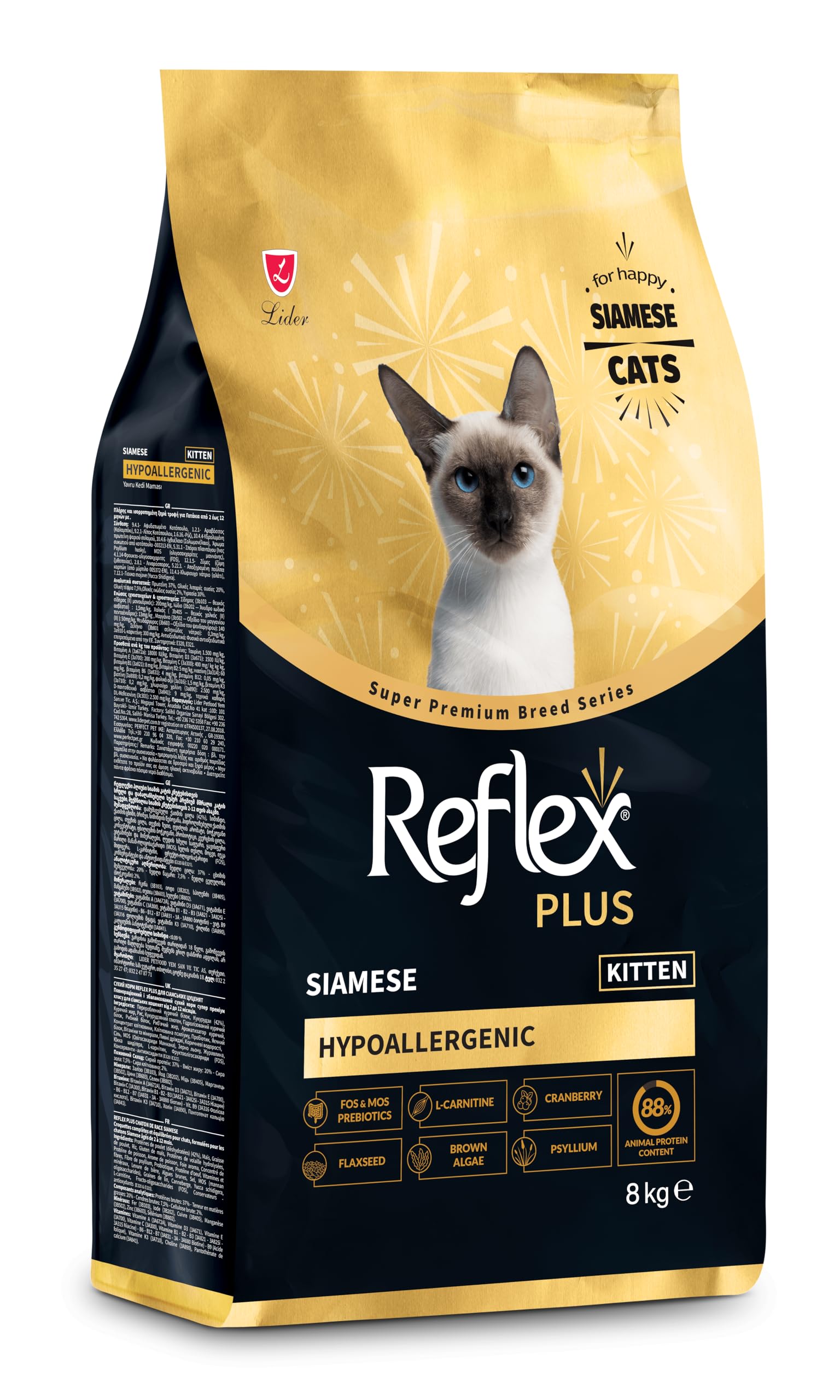 Reflex Plus Siamese Yavru Kedi Maması 8 Kg