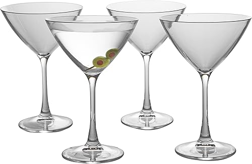 Miniatura 8 de D'Eco Vasos de Martini irrompibles de 9 onzas (juego de 4) – 100% Tritan Glassware – Reutilizables inastillables Espresso & Dirty Martini Glasses –