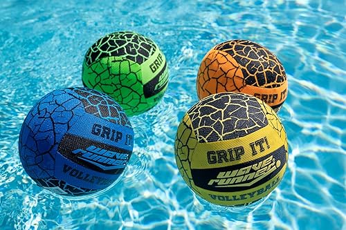 Miniatura 9 de Wave Runner Balón de voleibol impermeable con tecnología Sure-Grip, perfecto para juegos de piscina, voleibol de playa y piscina interior, diseño