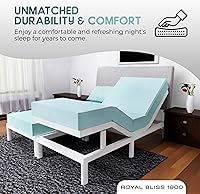 Vista 7 de Sábanas Split King – Juego de 5 piezas – Sábanas refrescantes Split King – Sábanas bajeras para cama ajustable (aguamarina)