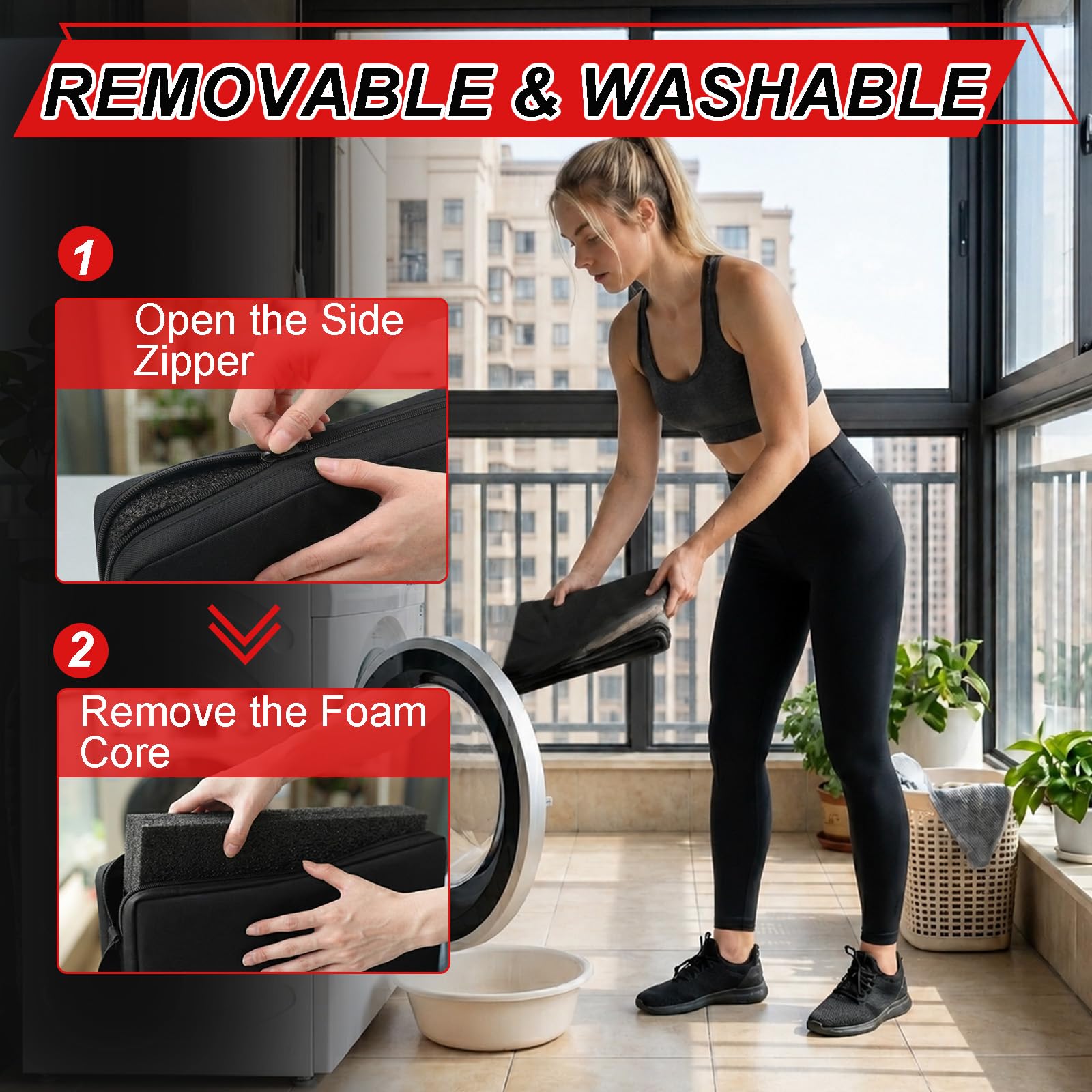 Almohadilla protectora de espuma extra gruesa para levantamiento de pesas, empujes de cadera y puentes de glúteos, entrenamiento, equipo de gimnasio en casa