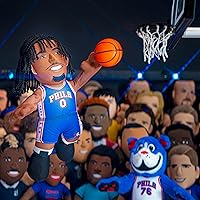 Vista 6 de Bleacher Creatures Philadelphia 76ers Tyrese Maxey - Figura de peluche de la NBA de 10 pulgadas, una superestrella para jugar o exhibir Atlanta