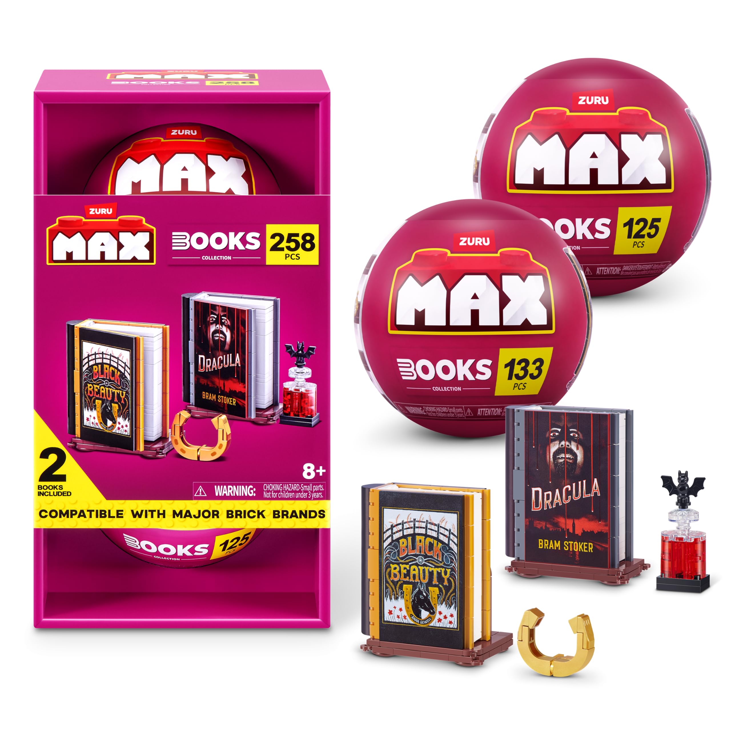 Max Build More Books Black Beauty & Dracula (2 Pack) by ZURU