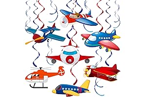 Exquisite Hanging Airplane Party Swirls for an Unforgettable Celebration