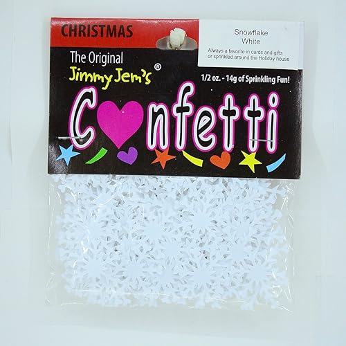 Miniatura 2 de Confeti Copo de nieve blanco - 2 bolsas de media onza (1 oz) #8542 Q01