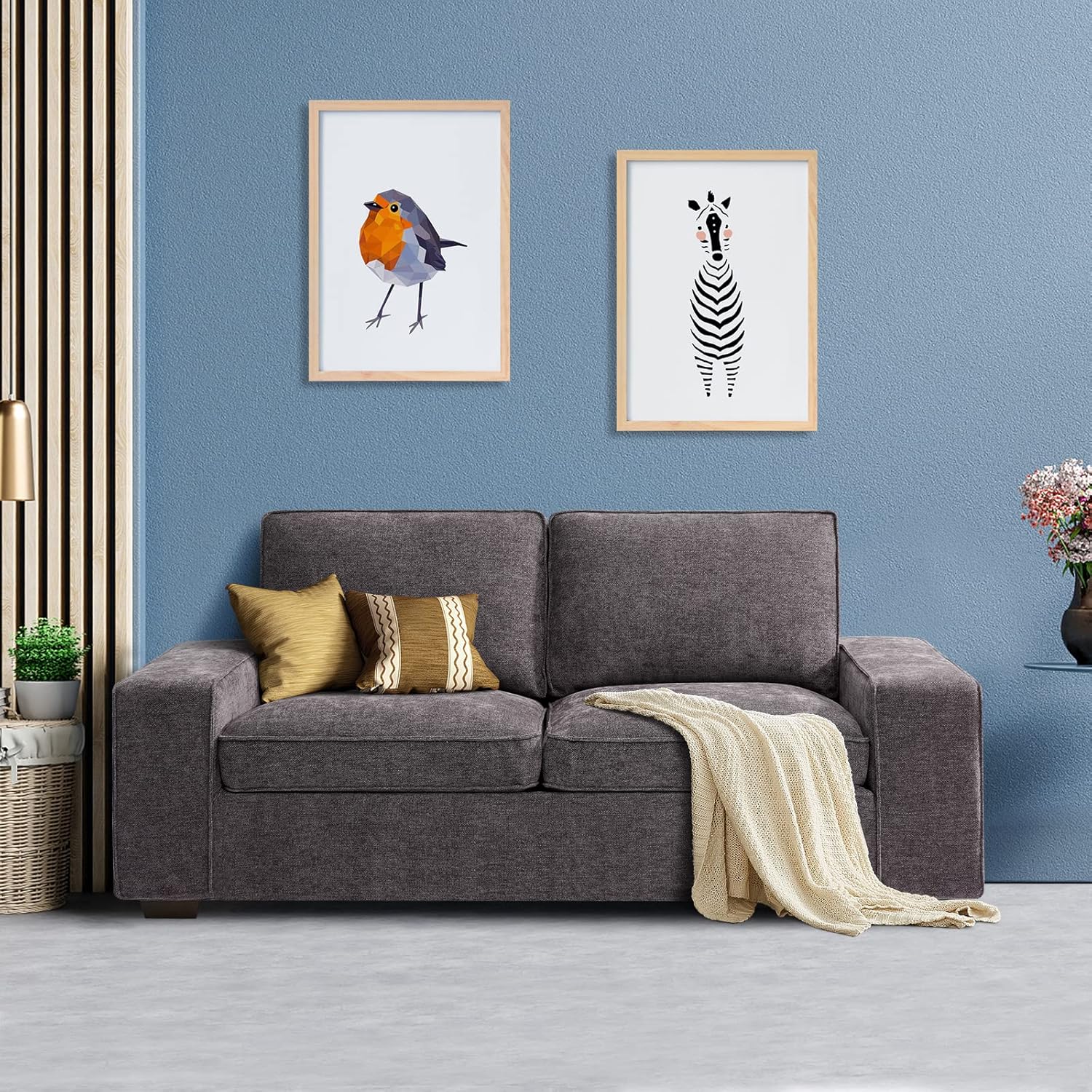 LEISLAND 71.25" Modern Sofas for Living Room, Small Sofas