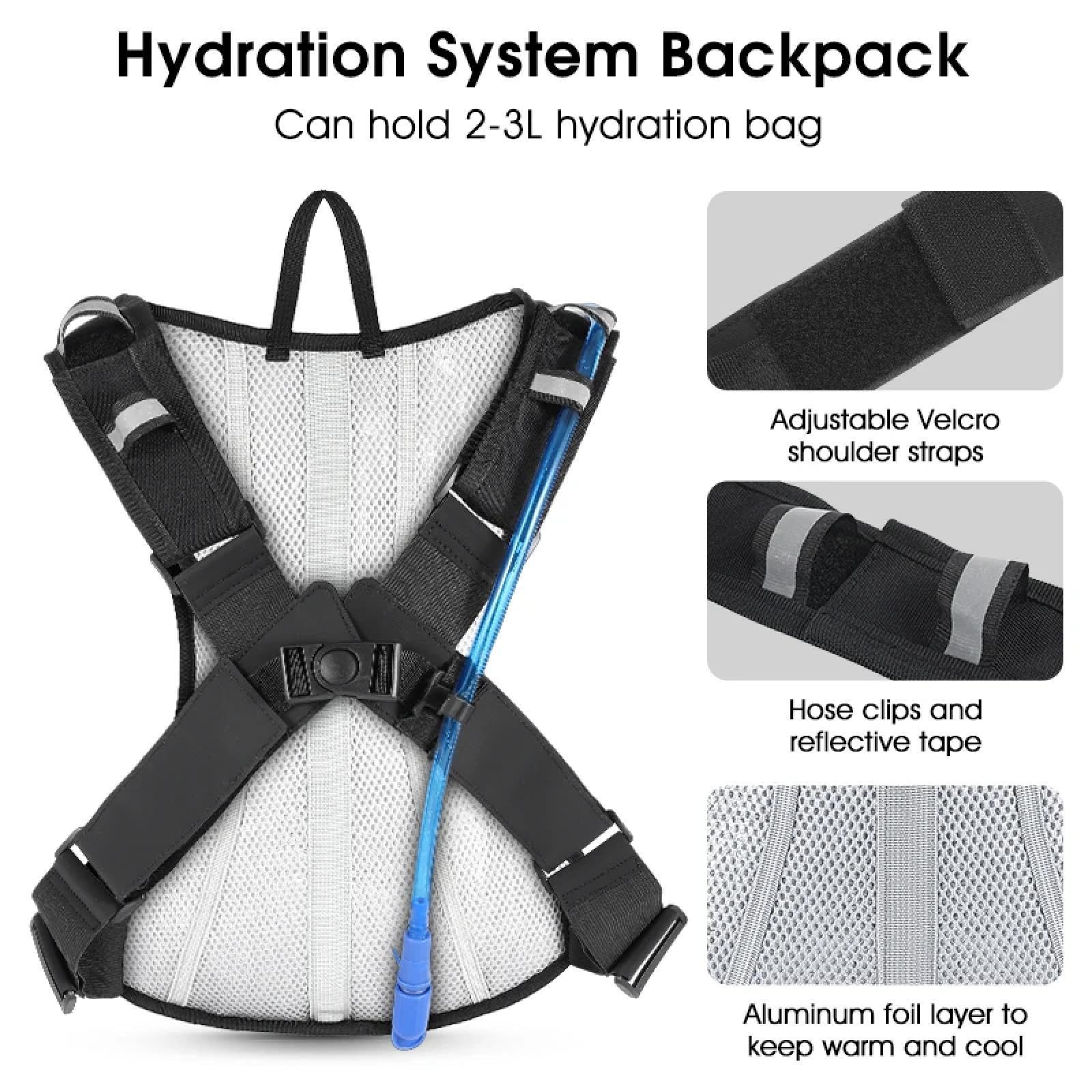 Sac à dos de vélo ultraléger 10 L Sac à dos d'hydratation de sport ergonomique Sac à eau de cyclisme Sac d'escalade en plein air