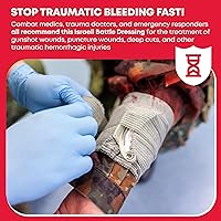 Vista 2 de Ever Ready First Aid Vendaje de compresión israelí de batalla, 6 pulgadas, negro