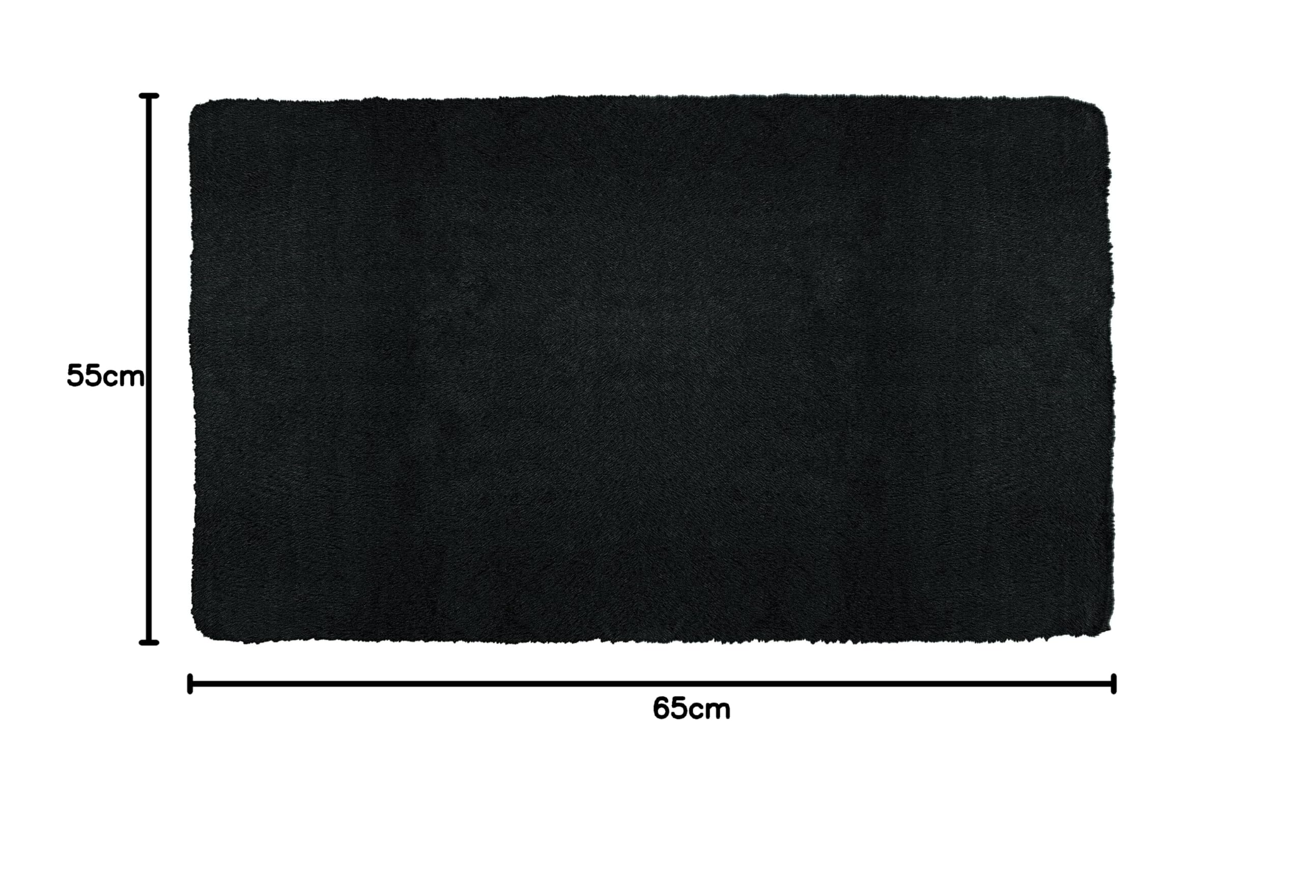 Kleine Wolke Tapis de Bain CONY Noir 55 x 65 cm