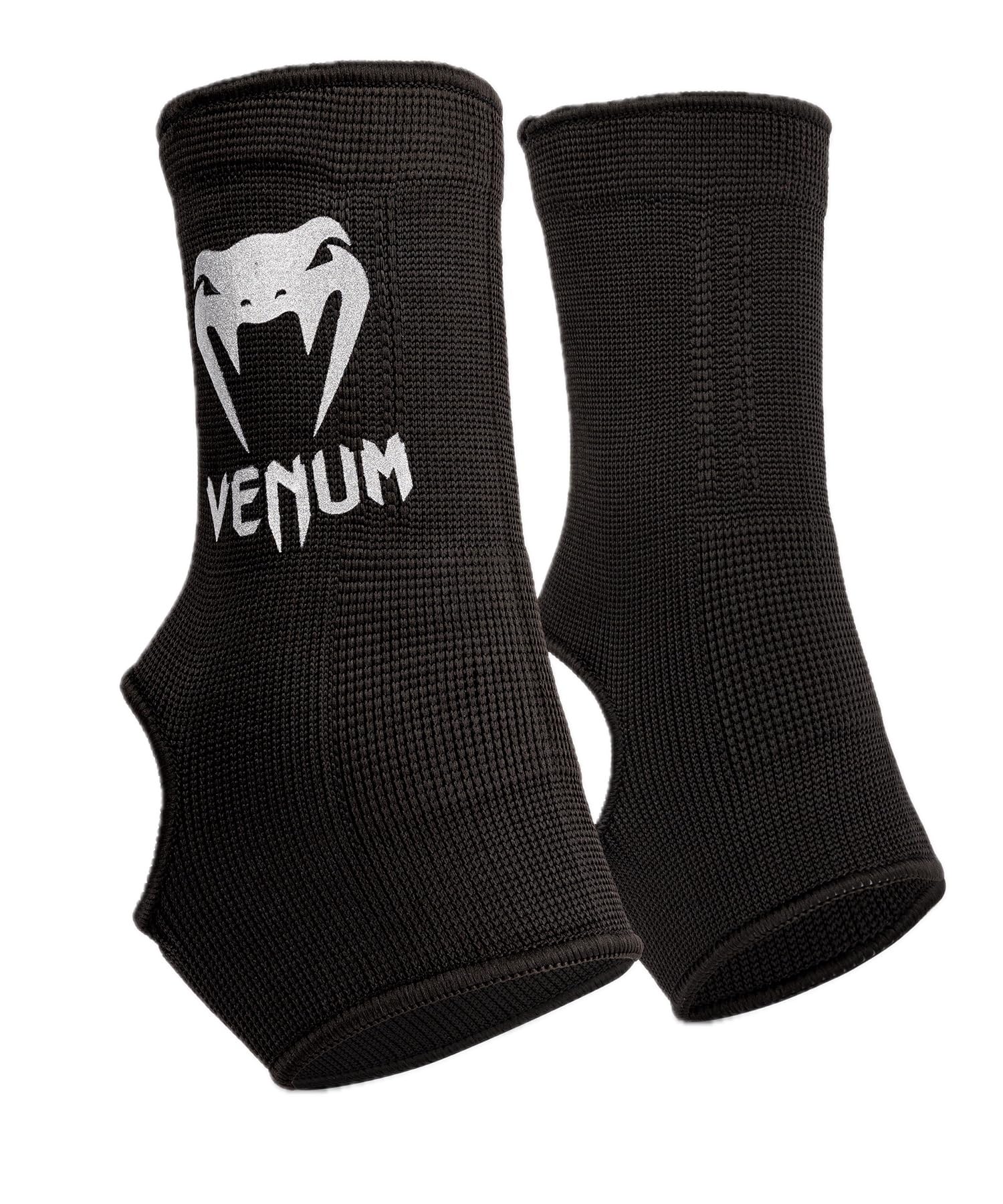 Venum Unisex Adult Kontact podpórki na kostkę, czarne, srebrne