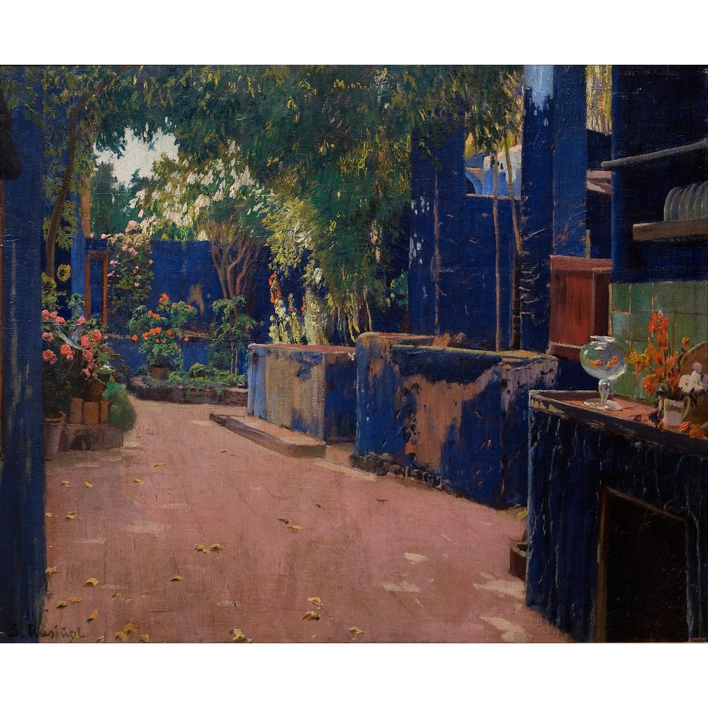 Art décoratif durable Santiago Rusinol grande impression sur toile roulée
