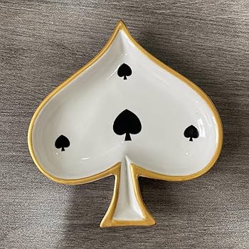 B425s「トランプ図変り皿 3枚」オールドノリタケ クラブ