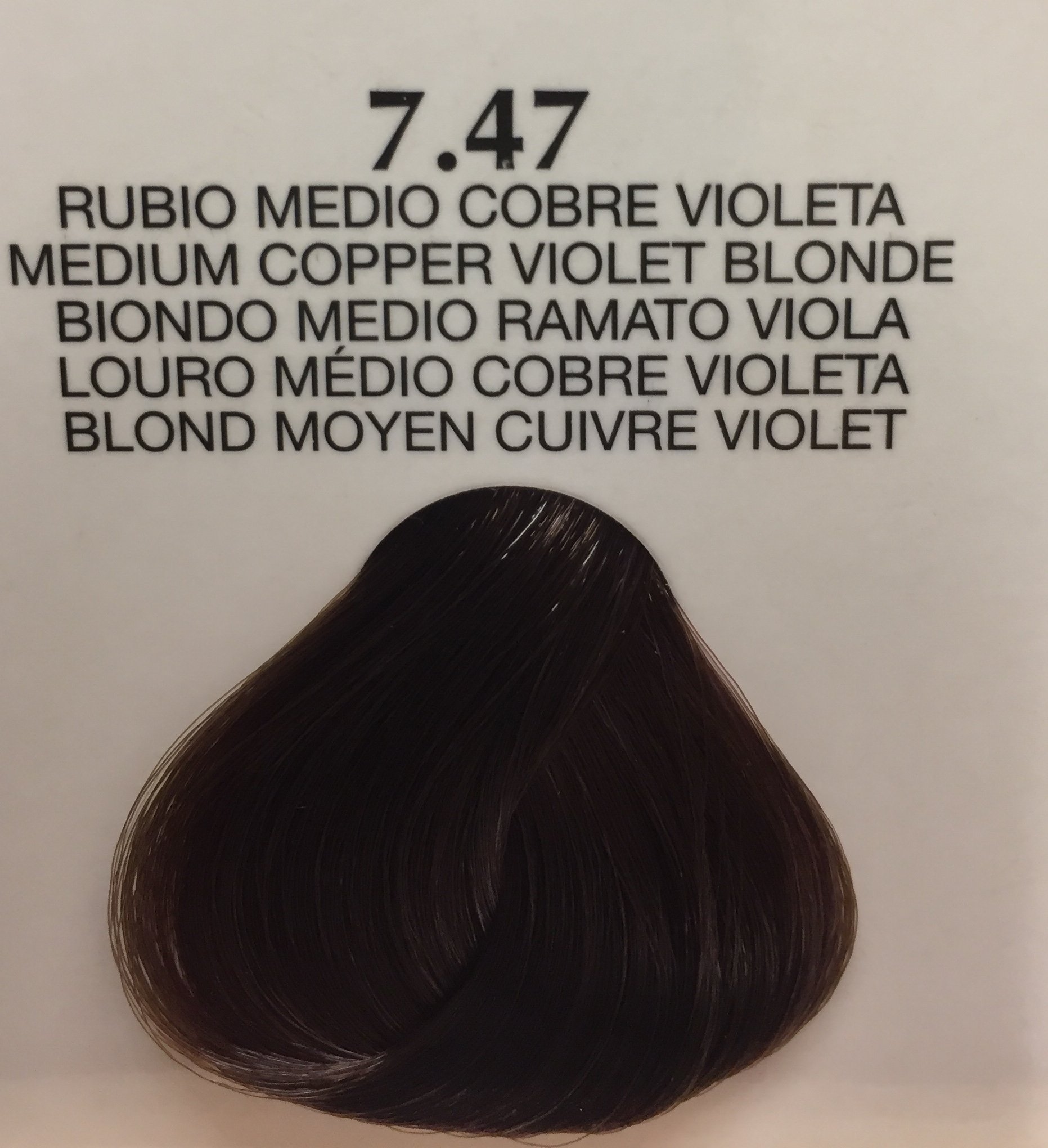 Blumin Urban Permanent Cream Color Mix. 1+1.5 (60+90) #7.47(medium Copper Violet Blonde)