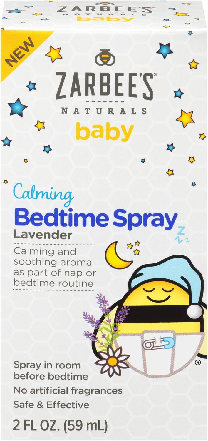 Zarbee's Baby Calming Bedtime Spray with Lavender and Chamomile, 2 Ounce : Health & Household