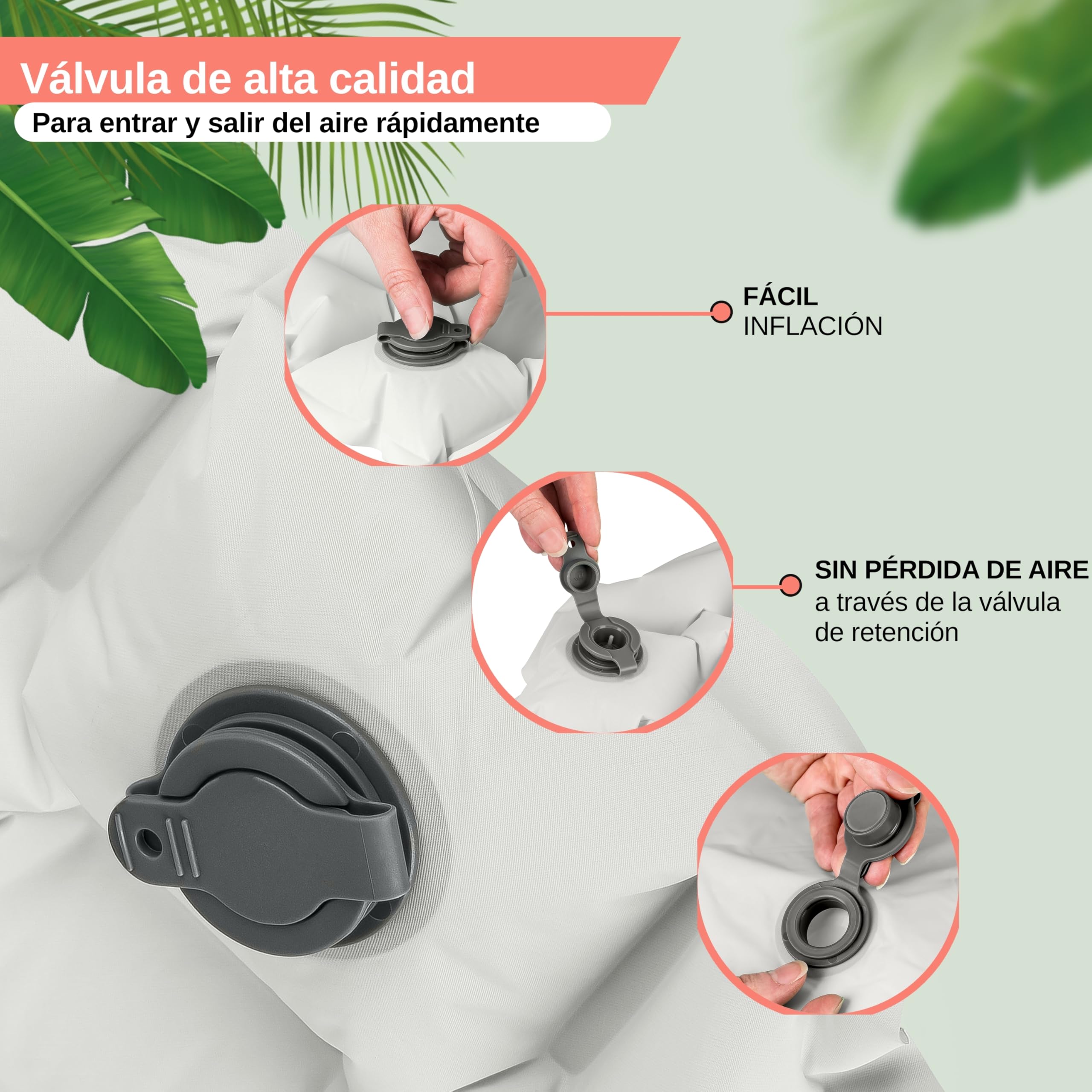 Backpacker's Journey Colchoneta Hinchable Ultraligera - Tamaño Reducido al Plegar, Esterilla para Tienda, Trekking y Bikepacking