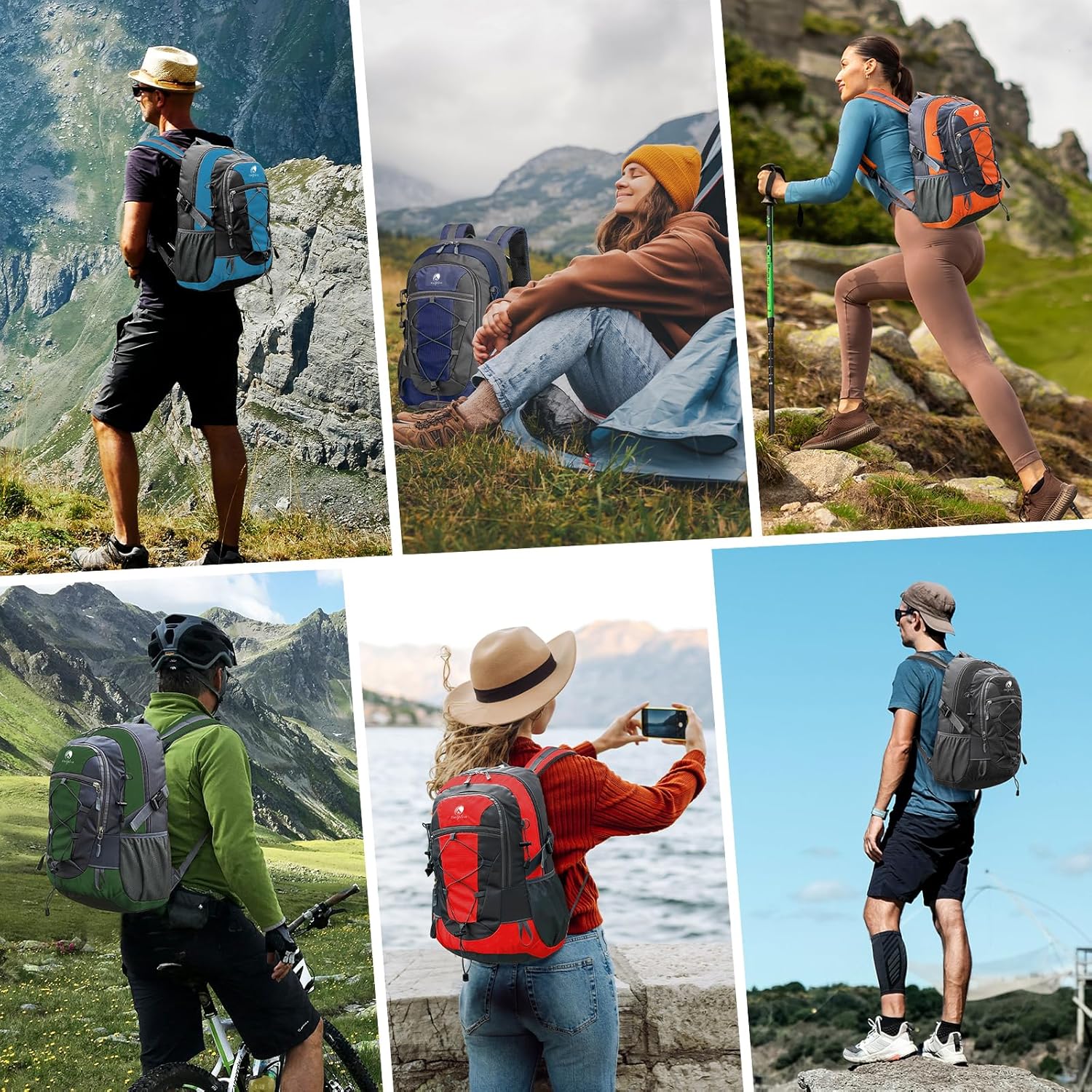 Amazon Basics Sac à Dos De Randonnée à Armature Intérieure Avec Housse De Pluie – Ride And Slide