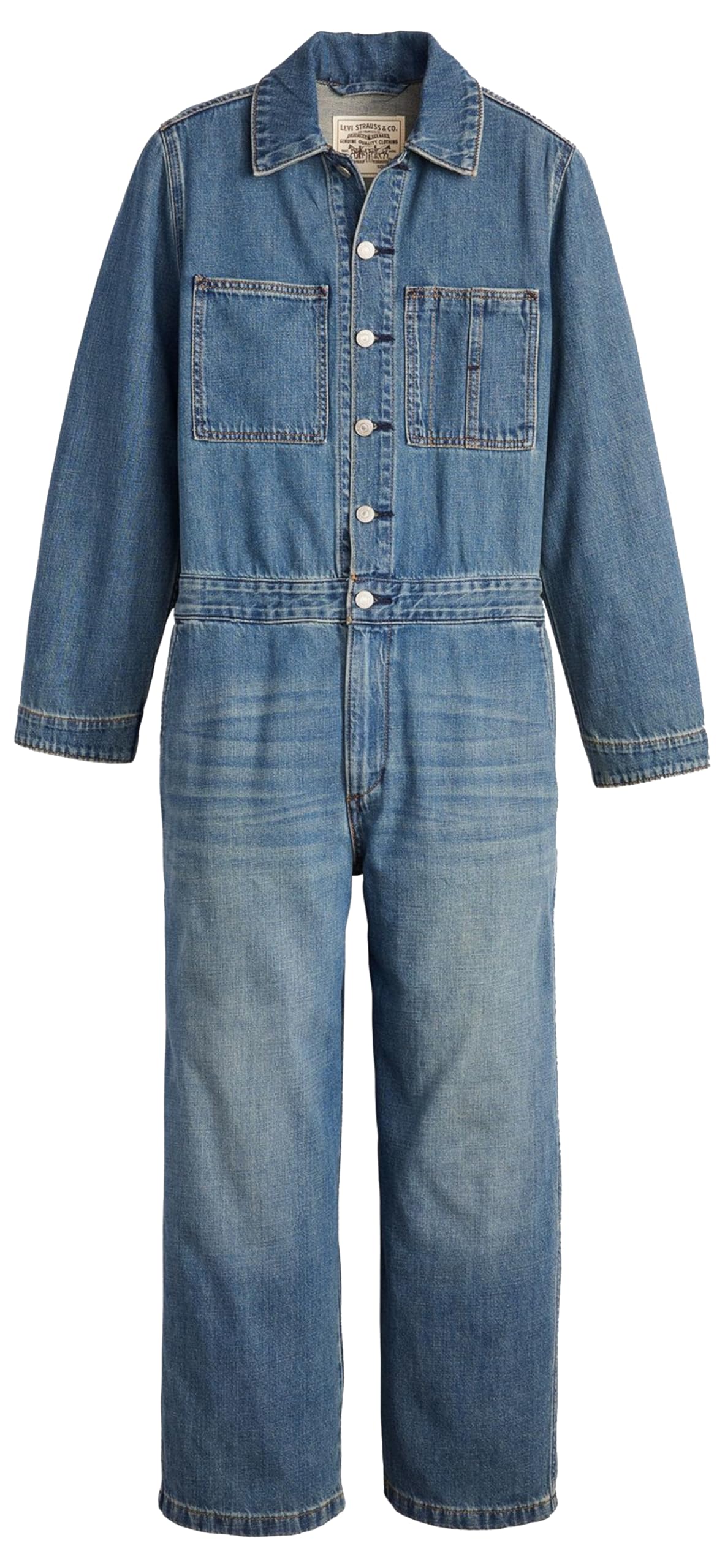 Levi's Women's Iconic Jumpsuit Top, Stop Flaxing Jumpsui, M