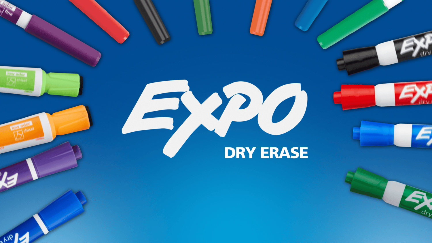 Amazon.com : EXPO Dry Erase Markers, Low Odor Ink, Assorted Colors