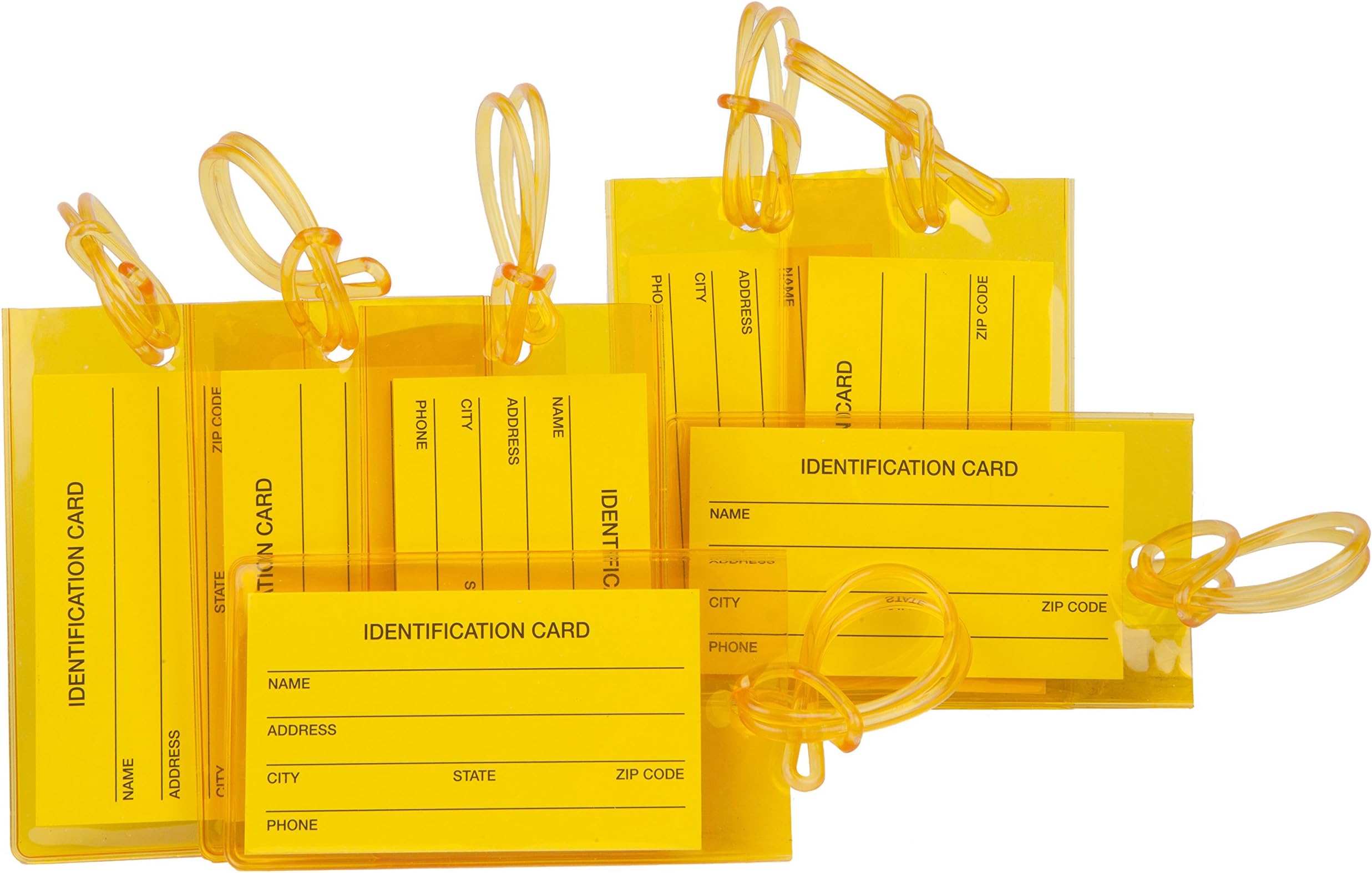 QeeFop Kofferanhänger 4er Set - Ledermaterial Mit Adressfeld, Schwarz Für Koffer & Taschen