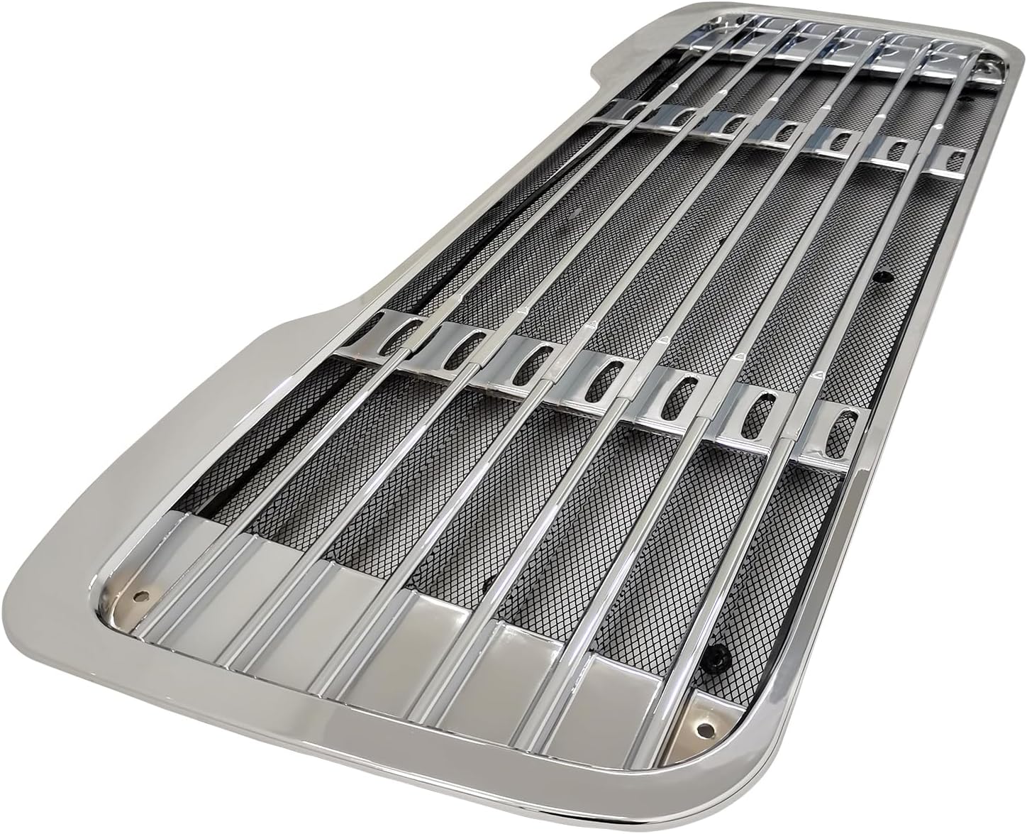 Chrome Front Bumper Radiator Grill Grille with Bug Screen Fit for 2003-2015 Freightliner M2 100 106 112 A1714787001