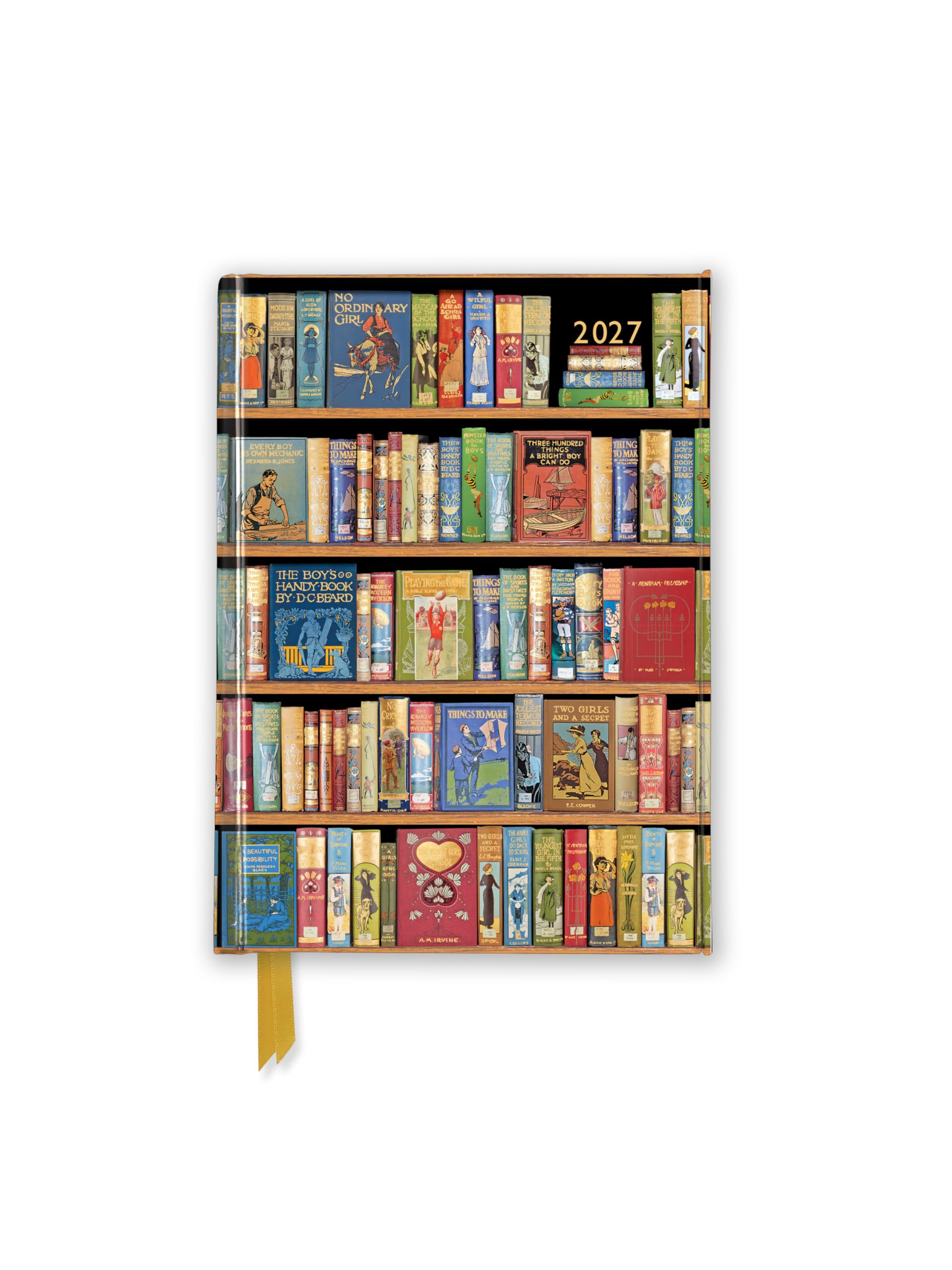 Bodleian Libraries: Bookshelves 2027 Luxury Pocket Diary Planner – Week to View: Original Flame Tree Publishing-Pocket Diary [Taschenkalender]